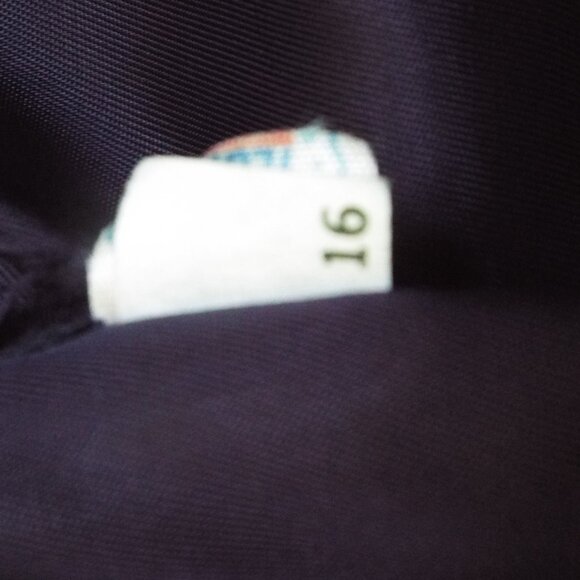 Forcaster OF Boston Blue Long Coat With Scarf Size 16 - Picture 6 of 7